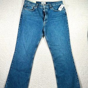 Agolde Womens Relaxed Boot Cut Mid Rise Jeans Size 32 Comfy Western Fall Classic